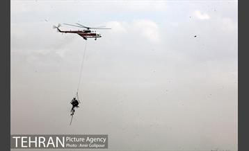 سقوط بالگرد در دریاچه شهدای خلیج فارس