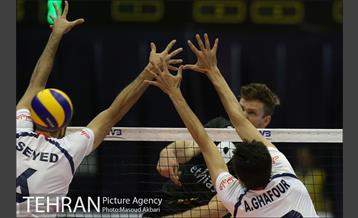 دیدار تیم های ملی والیبال ایران و بلژیک