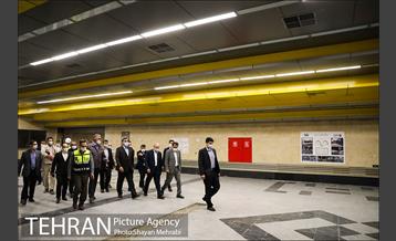 بازدید شهردار تهران از خط 6 مترو تهران 17