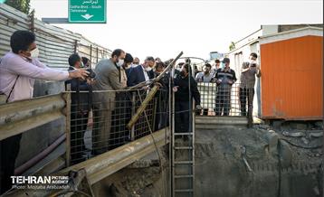 بازدید شهردار تهران از پروژه های خاکریزآب 4
