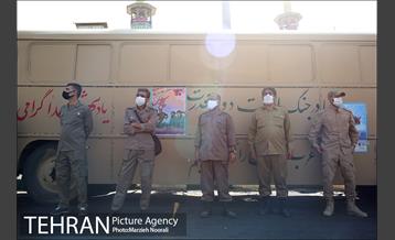 رژه نمادین اتوبوس های شرکت واحد به مناسبت آغاز هفته دفاع مقدس 4