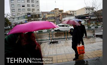 بارش باران بهاری در تهران 17