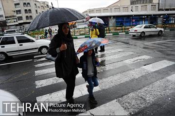 بارش باران بهاری در تهران 24