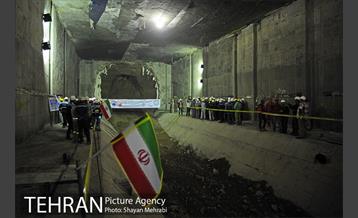 مراسم ورود ماشین حفاری(TBM) به ایستگاه مترو امیرکبیر در خط 6 متروی تهران 8