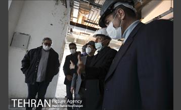 بازدید فتاح رئیس بنیاد مستضعفان از ساختمان پلاسکو 7