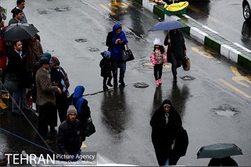 بارش باران در تهران 18