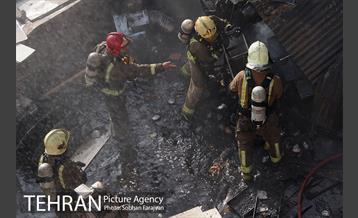 آتش سوزی پاساژ مهستان 22