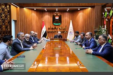 دیدار علیرضا زاکانی شهردار تهران با عمار موسی شهردار بغداد
