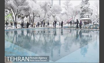 بارش برف در میدان نبوت (هفت حوض) 11