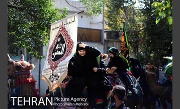 حرکت نمادین کاروان اُسرای کربلا در ده ونک 13