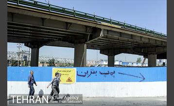 عملیات جمع آوری پل گیشا و احداث زیرگذر 24