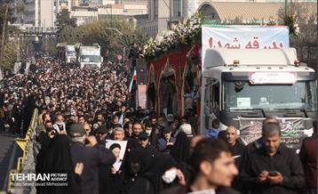 مراسم تشییع پیکرهای ۱۰۰ شهید گمنام 61