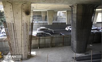 پروژه مقاوم‌سازی پل تقاطع بزرگراه همت و شیخ فضل الله نوری 6