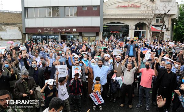 نماز جمعه و راهپیمایی روز قدس در منطقه کن