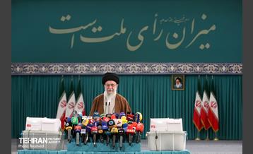 حضور رهبر انقلاب در دور دوم انتخابات مجلس شورای اسلامی 13