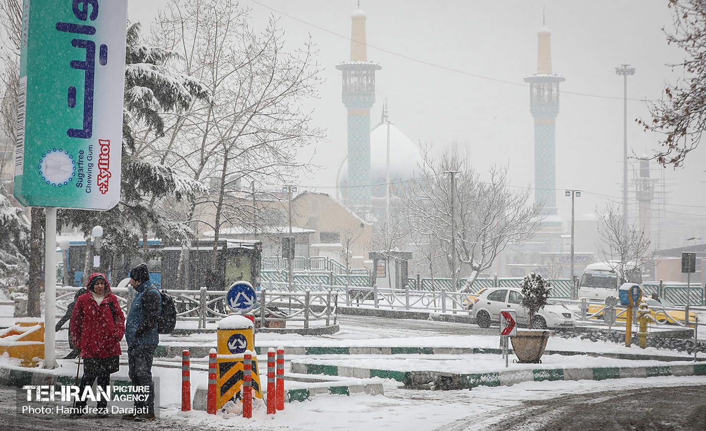 بارش برف زمستانی در شمیران  21