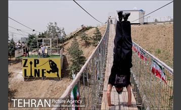 افتتاح زیپ لاین و پل معلق برج میلاد 16