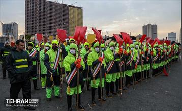 مانور برف روبی شهرداری منطقه 6 13