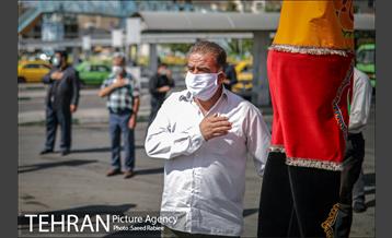 تکیه سیار عزای حسینی در پایانه تاکسیرانی سازمان آب 11