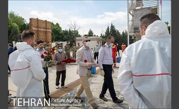 بازدید مدیرکل دفتر شهردار تهران از مرکز آموزش های آتش نشانی 17