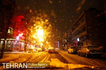 بارش برف در تهران  1