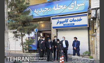 بازدید شهردار منطقه هشت از پروزه های کوچک مقیاس محله مجیدیه 1