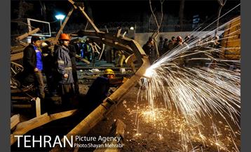 امداد رسانی شبانه در حادثه پلاسکو 25