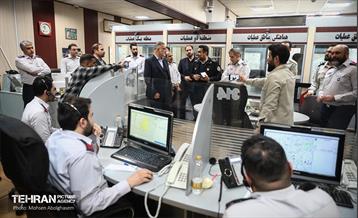 بازدید شهردار تهران از ستاد فرماندهی عملیات آتش نشانی 6