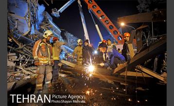 امداد رسانی شبانه در حادثه پلاسکو 24