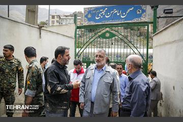 بازدید شهردار تهران از منطقه سیل زده امام زاده داوود(ع) 10
