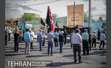 تکیه سیار عزای حسینی در پایانه تاکسیرانی سازمان آب 3