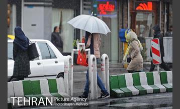 بارش باران پاییزی در تهران 2