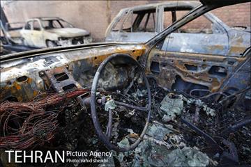 آتش سوزی در کارخانه رنگ  24