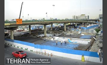 عملیات جمع آوری پل گیشا و احداث زیرگذر 9