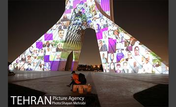 اجرای نورپردازی سه بعدی به مناسبت آغاز هفته سلامت 14