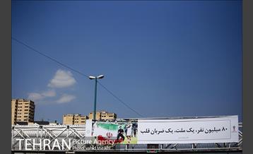 قهرمانان فوتبال ایران در نماهای شهری تهران  4
