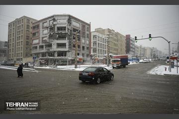 ترافیک روان در روز برفی تهران 20