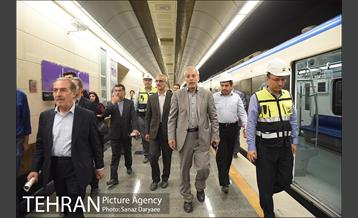 بازدید معاونت حمل و نقل و ترافیک شهرداری تهران و اعضای شورای شهر تهران از عملیات تکمیلی خط ۷ 12