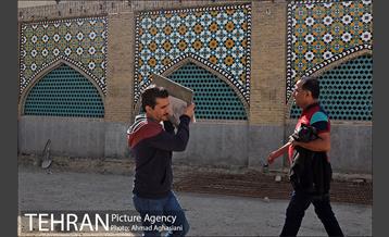 سنگ فرش خیابان پامنار‎ 21