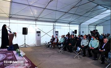 آیین کلنگ زنی ساخت سومین کلانتری منطقه هشت