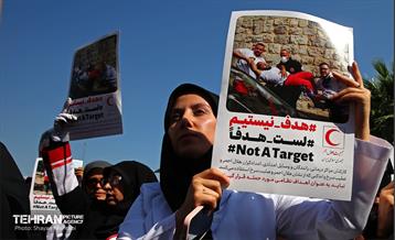 اجتماع جمعیت هلال احمر و کادر بهداشت و درمان در حمایت از مردم فلسطین 17