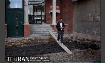 سنگ فرش خیابان پامنار‎ 22