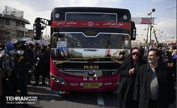 خدمات شهرداری تهران در پایان راهپیمایی ۲۲ بهمن 2