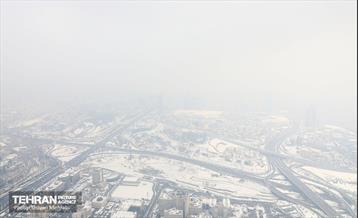 تهران برفی از نمای برج میلاد 47