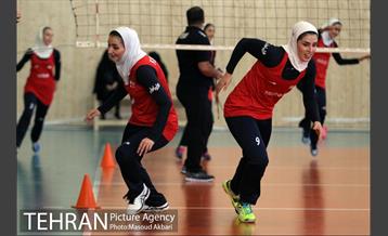 تمرین تیم ملی والیبال بانوان 3