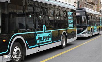 بهره‌برداری از اتوبوس های برقی شهر تهران 45