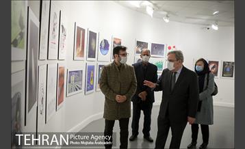 بازدید سفیر فرانسه از نمایشگاه تهران از منظر هنرمندان 5