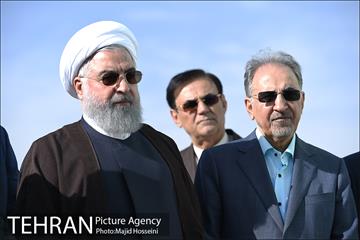 افتتاح پروژه1200 هکتاری کمربند سبز شهر تهران با حضور دکتر روحانی 2