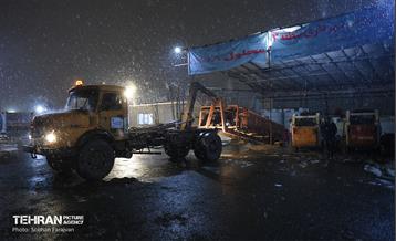 عملیات برف‌روبی در پایتخت 10