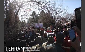 تشییع شهدای آتش نشان با حضور مردم در بهشت زهرا(س) 5
